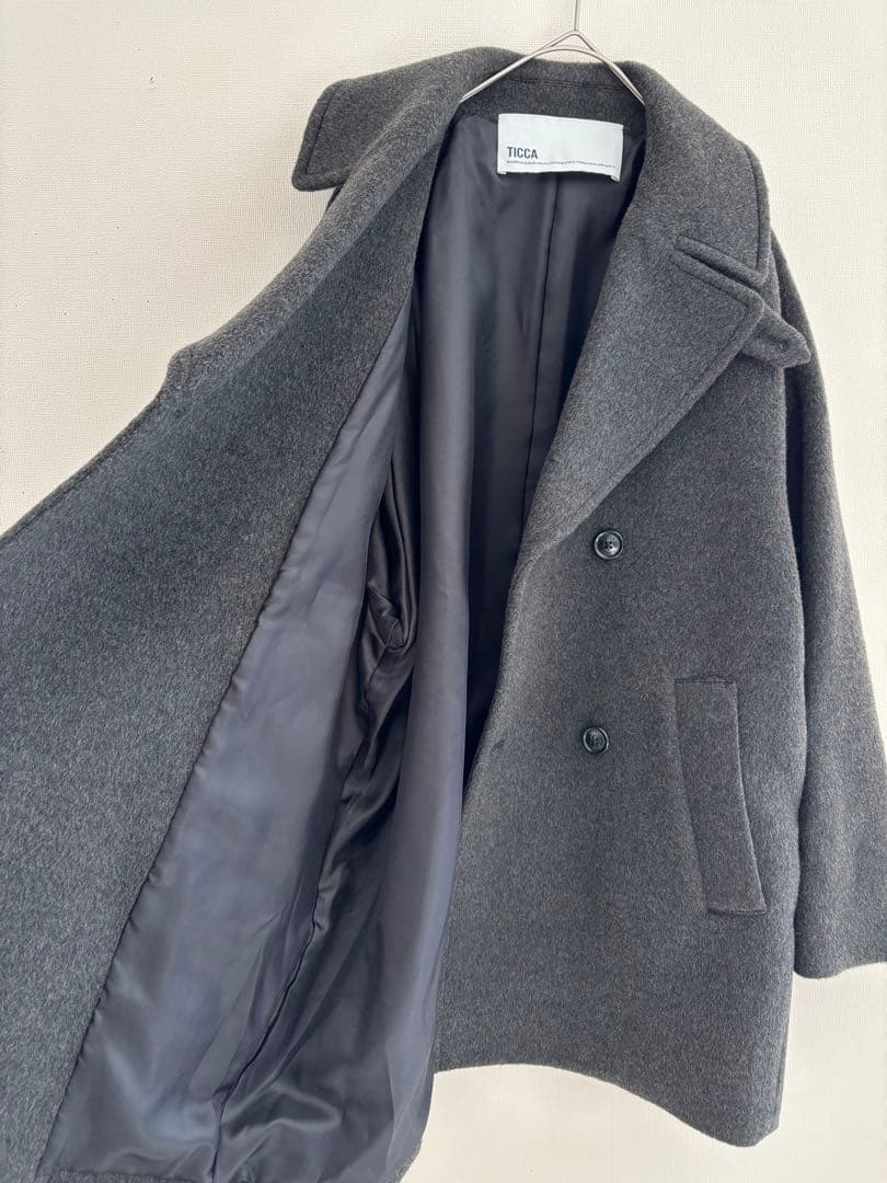 TICCA　ティッカ　ピーコート 　TBDA-232 　グレー　F