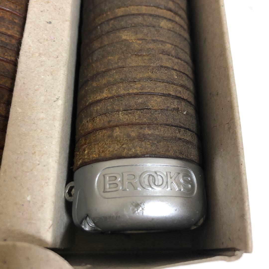 BROOKS PLUMP LEATHER GRIPS レザー　グリップ　茶