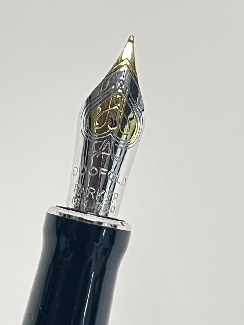 パーカー デュオフォールド クラシック ブラックCT センテニアル 万年筆 F