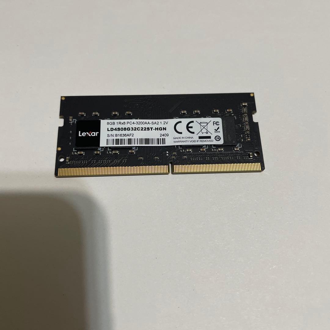 リモネン様 lexar 8GBメモリー PC4-3200 DDR4 2枚セット