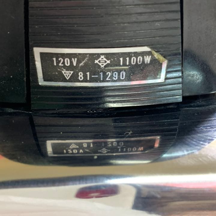 GE スチームアンドドライアイロン【レトロ】