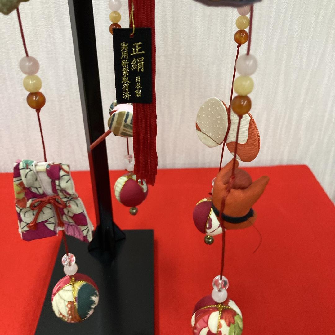 No.7 正絹つるし雛　雛人形吊るし飾り　雛祭り吊るし雛　3月ひな祭り