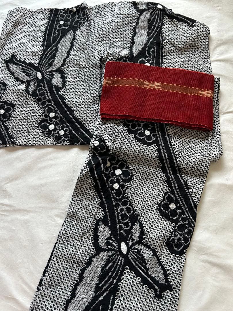 有松絞り　浴衣　トールサイズ　裄丈69 夏着物　絞り浴衣　浴衣単品