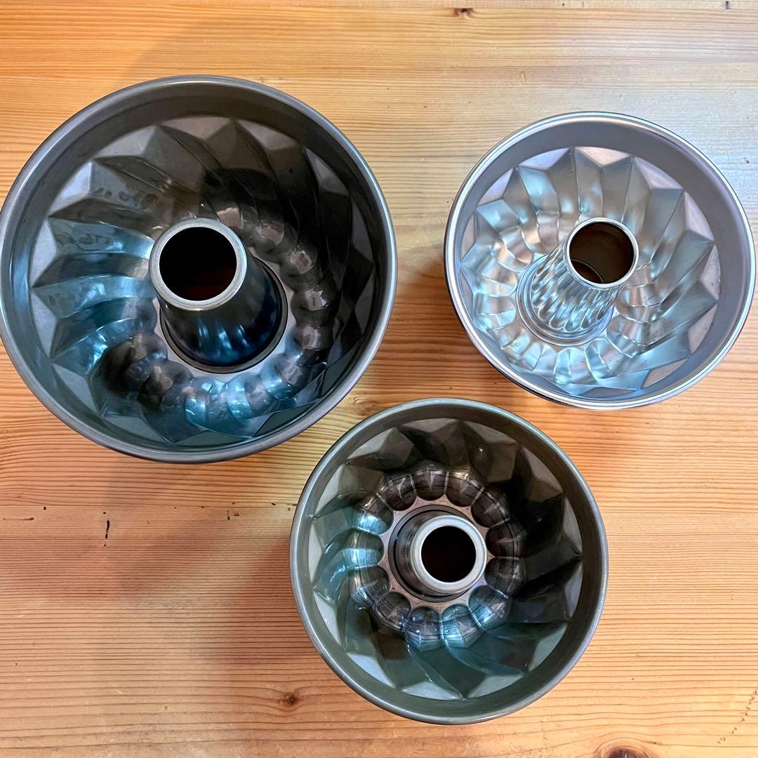 クグロフ型 3種　JHBS メッシュ ラウンドパン型　タルト型　パウンド型