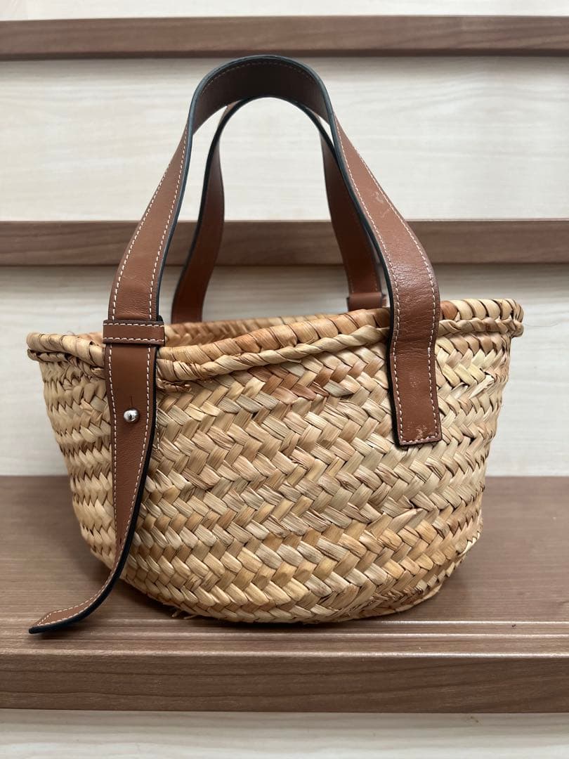 LOEWE ロエベ　カゴバッグ　かごバッグ　オレンジ