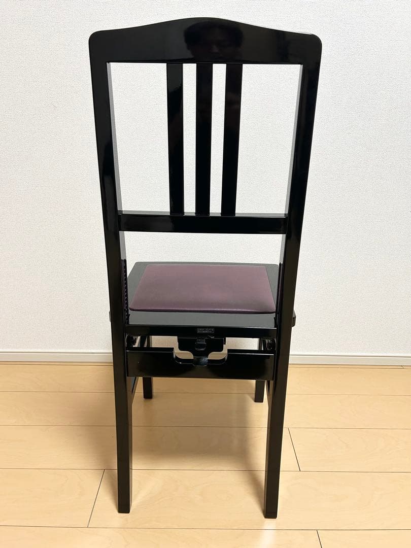 トムソン椅子　ピアノ椅子　黒艶　グランドピアノ　アップライトピアノ