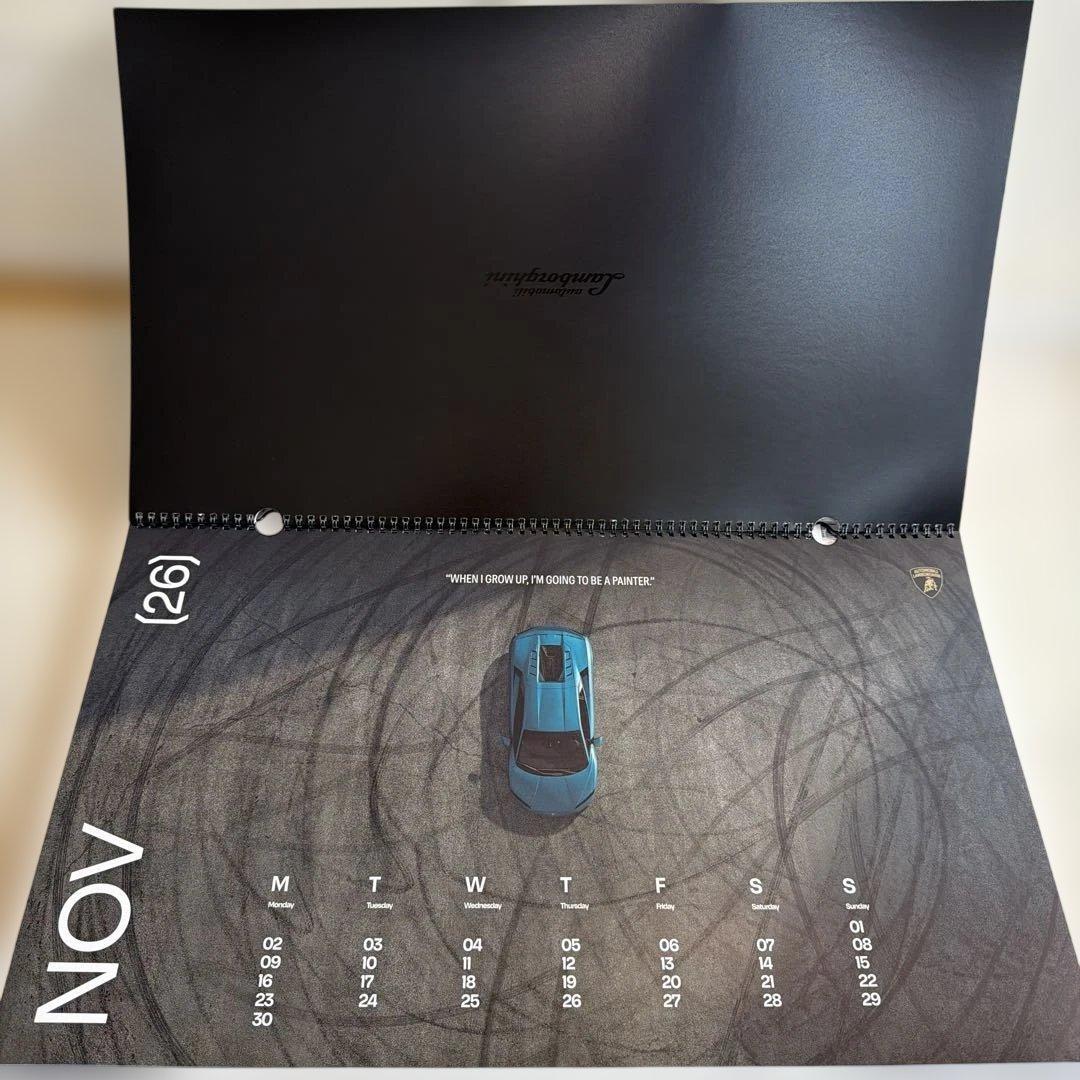 【非売品】2026年/ランボルギーニ/壁掛けカレンダー/大型