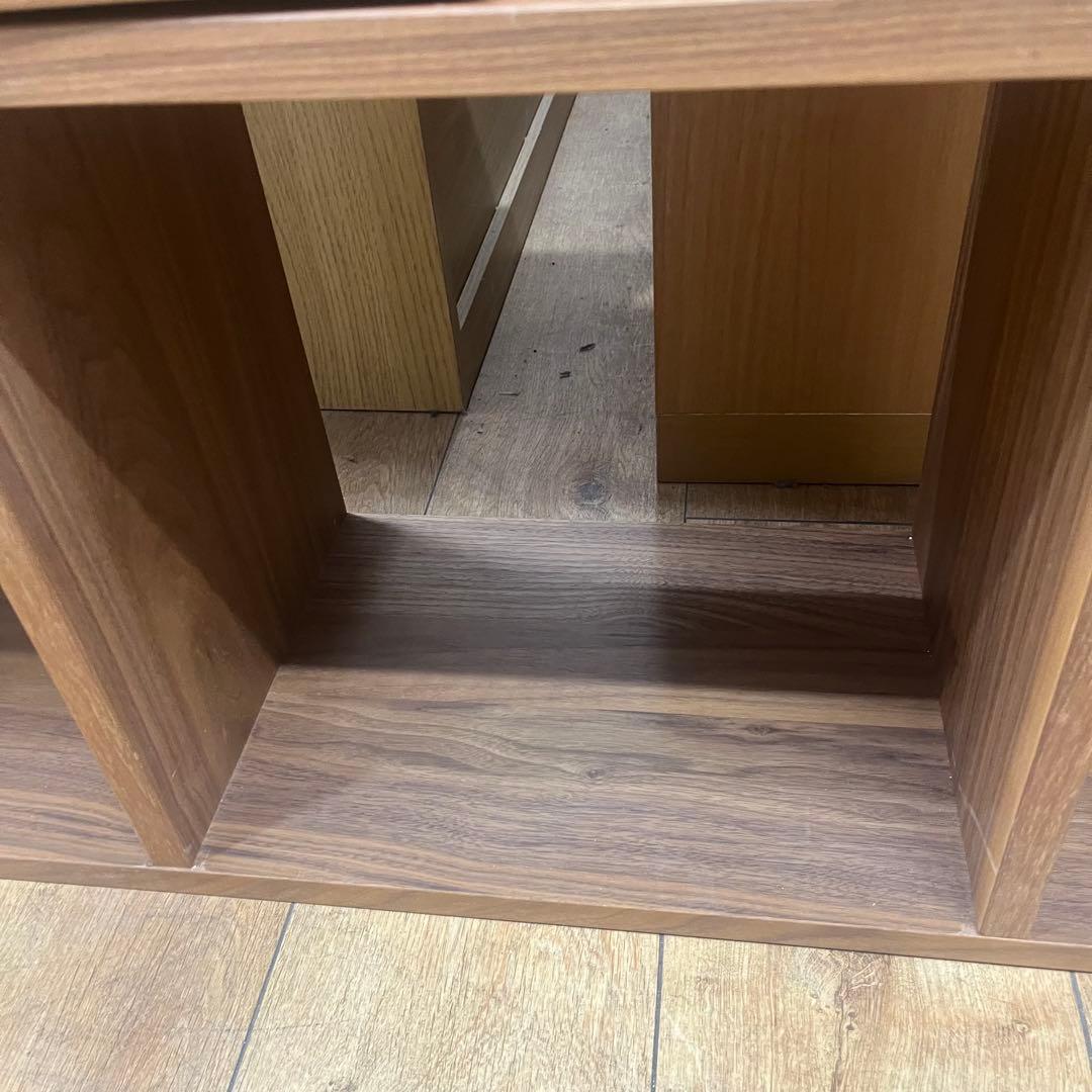 無印良品スタッキングシェルフ　ウォールナット材　➕引き出し4段2点セット