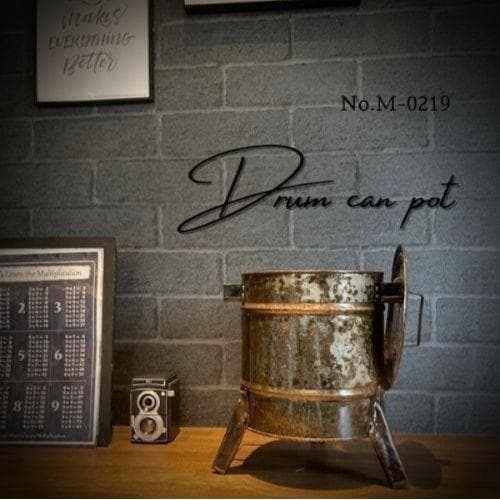 【全13点おまとめ売り】ドラム缶ポット3個＆テラリウムガラスポット2種×5個