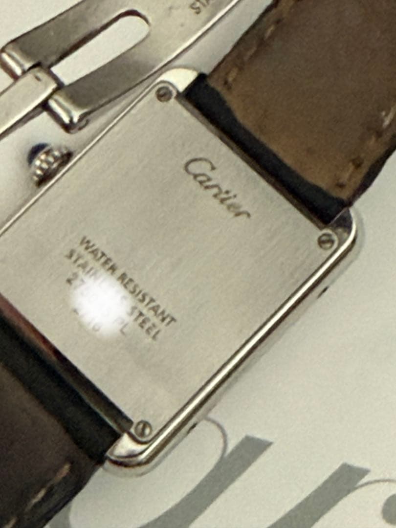 Cartier Tank Solo （タンクソロ）ステンレススチール　保証書付き