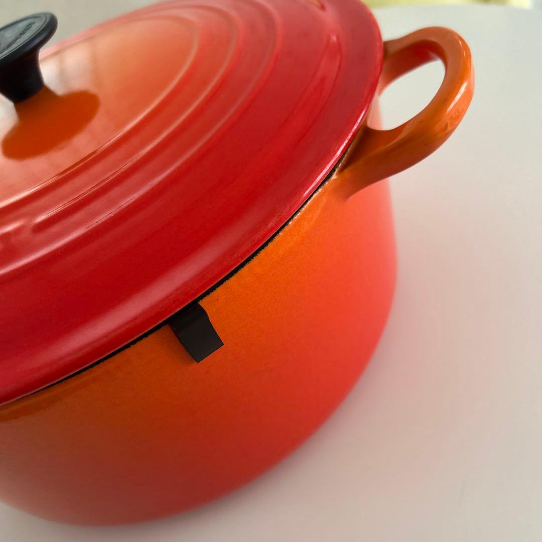 ルクルーゼ　LE CREUSET　ココット ロンド オレンジ　28cm