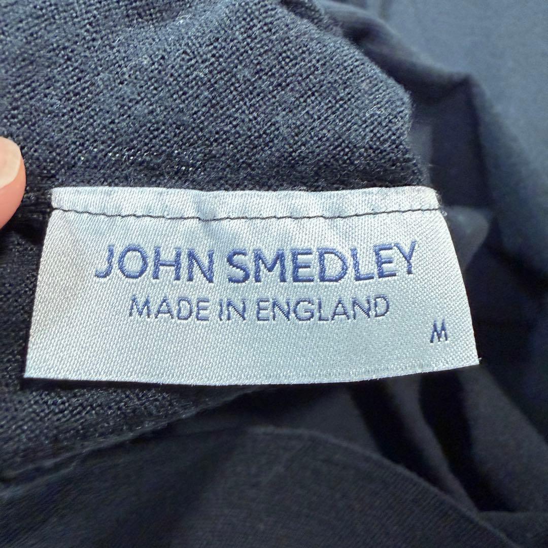 ジョンスメドレー　ブラック　タートルネック　ニット　Mサイズ ウール