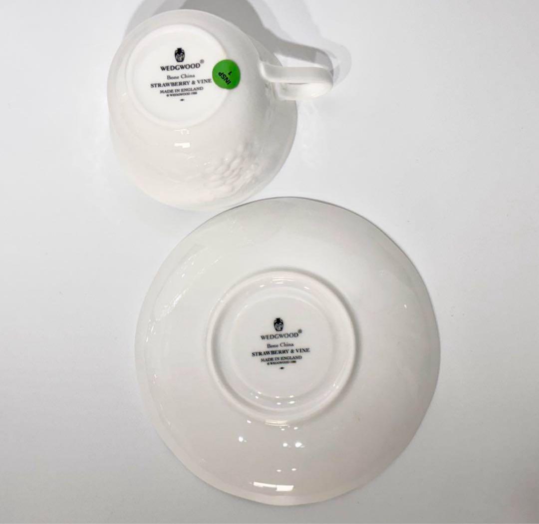 希少！新品・未使用・廃盤品！ウェッジウッド ストロベリーバイン 黒壺 10点