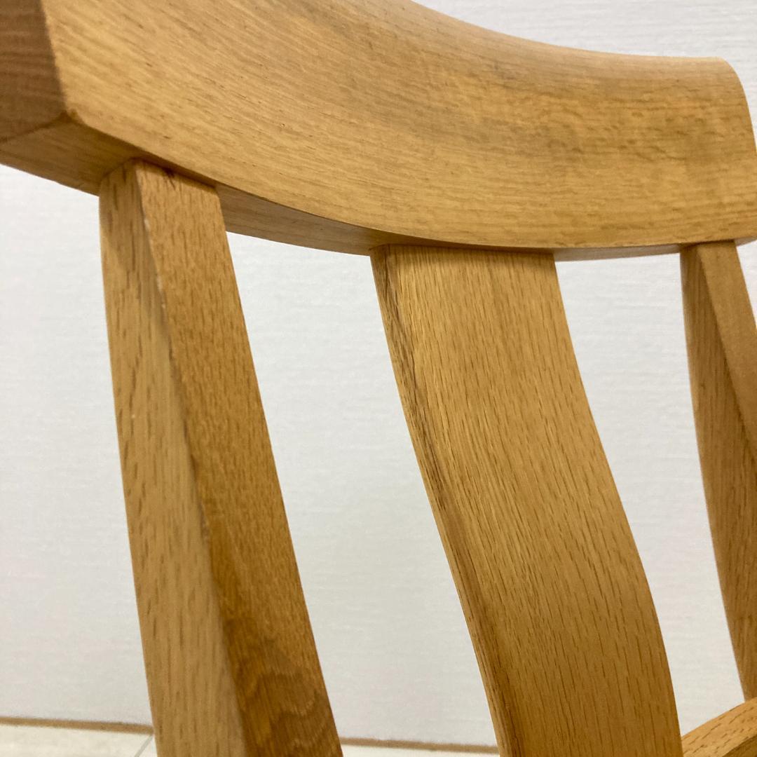 【柏木工】ナラ無垢材　ダイニングチェア 椅子　楢材