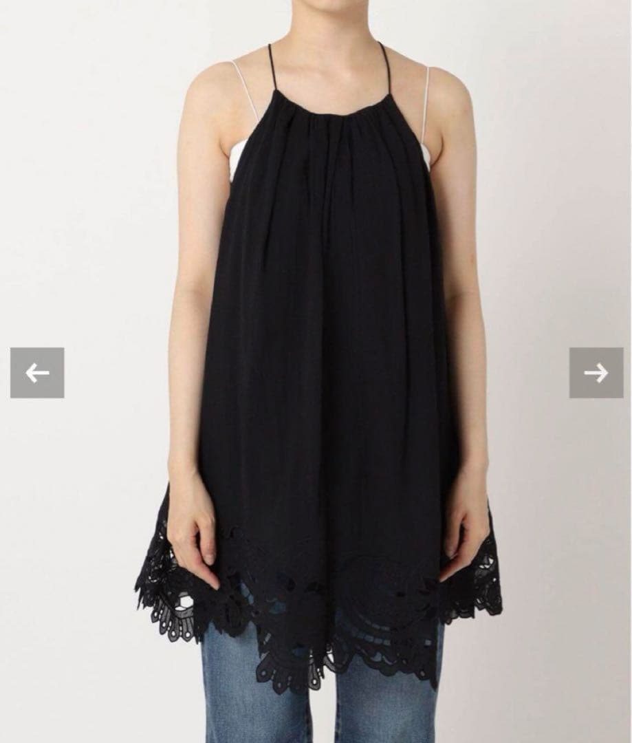 けい◇plage プラージュRAMIE COTTON EMBRO キャミ