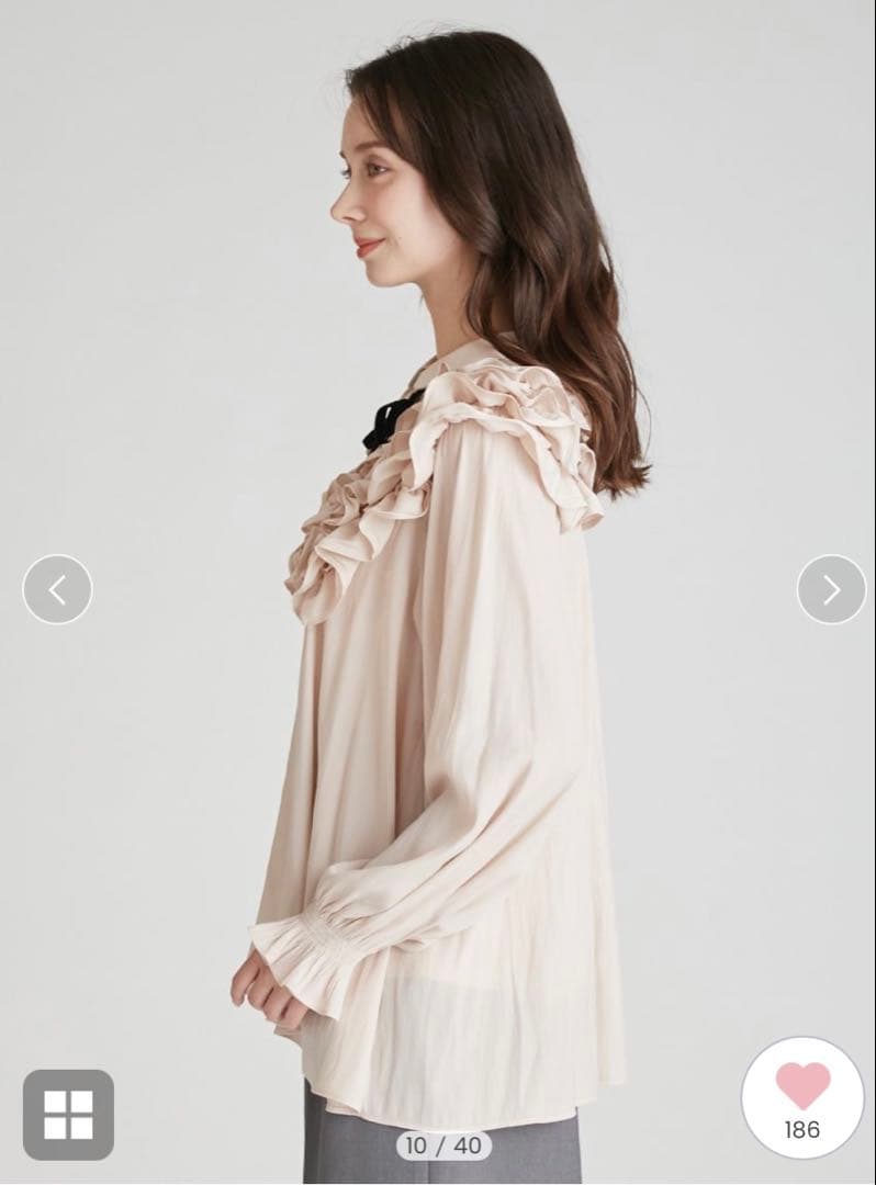 セルフォード　ブラウス　ピンク