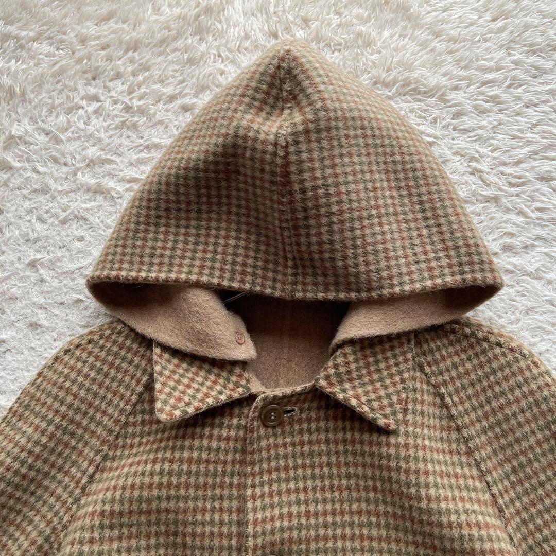 【希少】バーバリー ダブルフェイス ウールコート リバーシブル ベージュ M