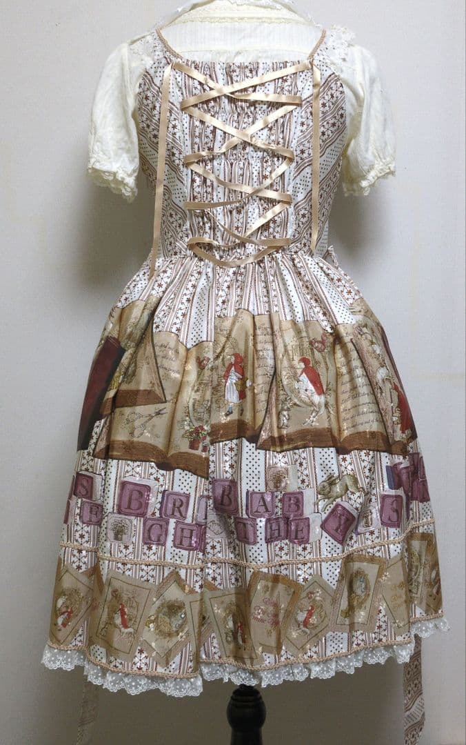 〜2月8日限定価格⭐童話柄赤ずきん 偏光ptジャンパースカート