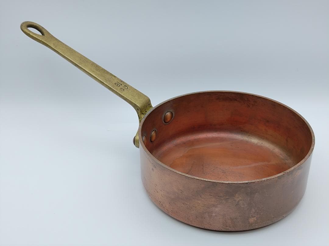 フランスSIN社　銅製片手鍋　18cm