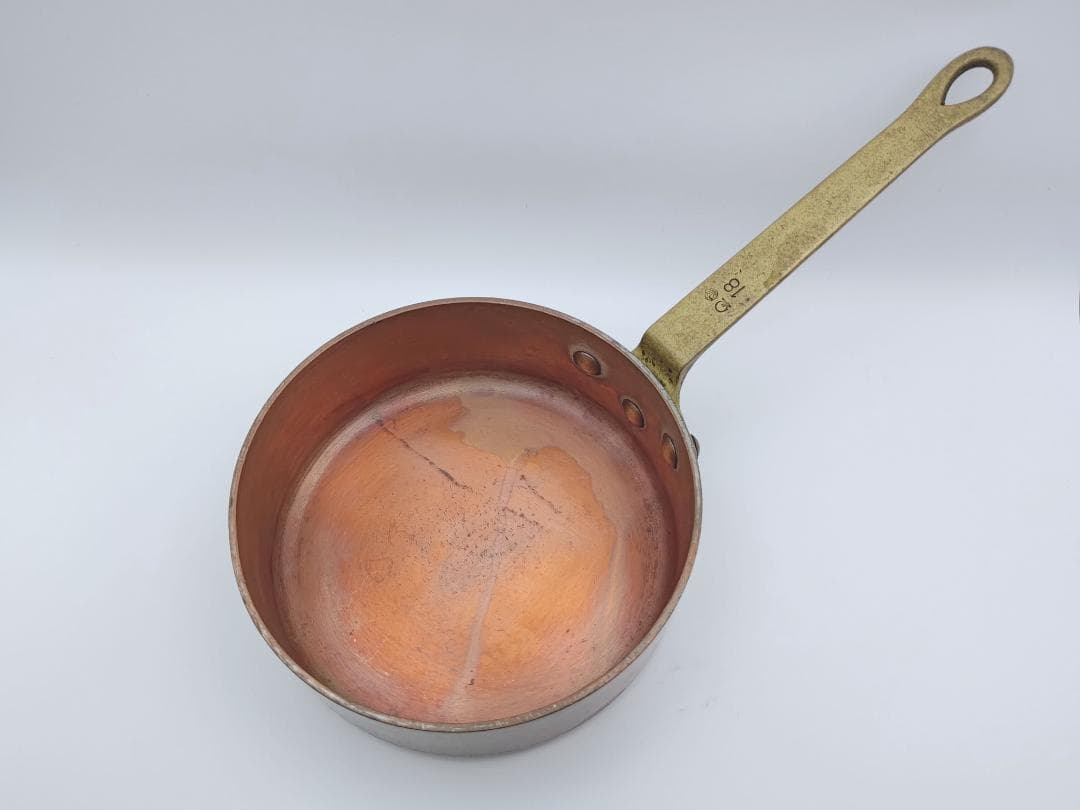 フランスSIN社　銅製片手鍋　18cm