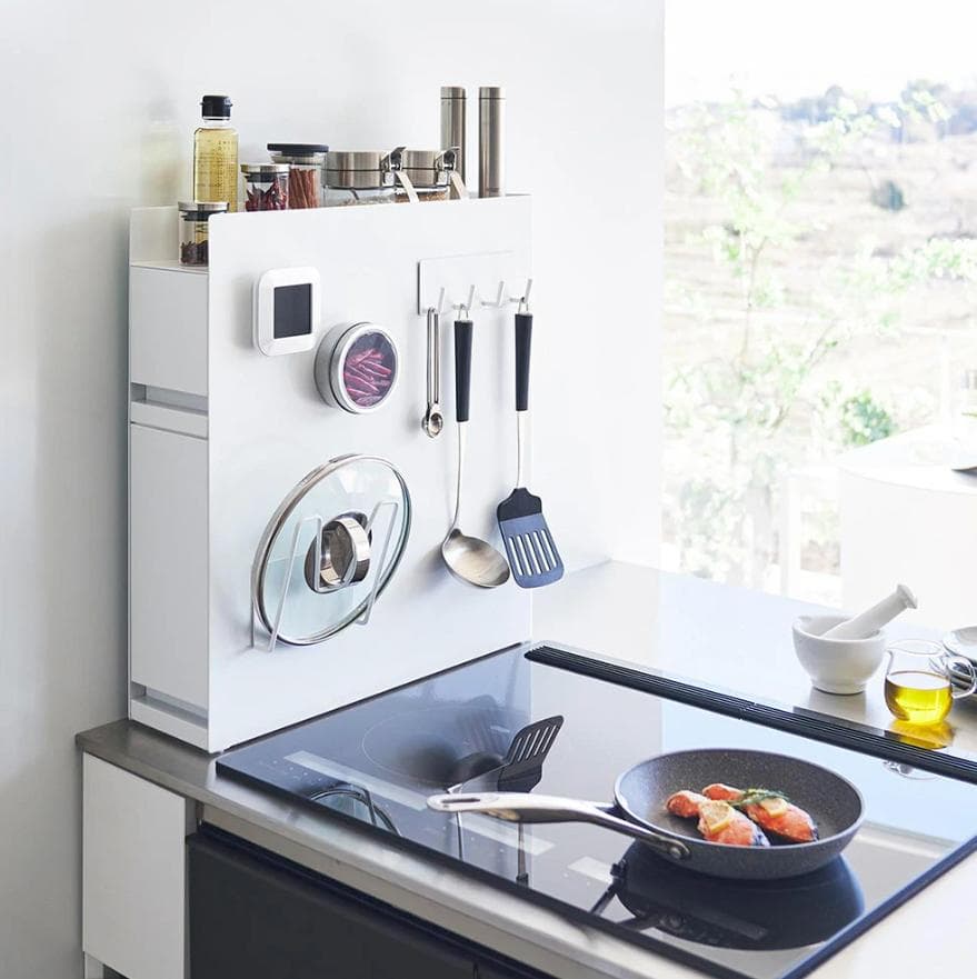 【定価15950円】tower 隠せる調味料ラック タワー 2段 ホワイト