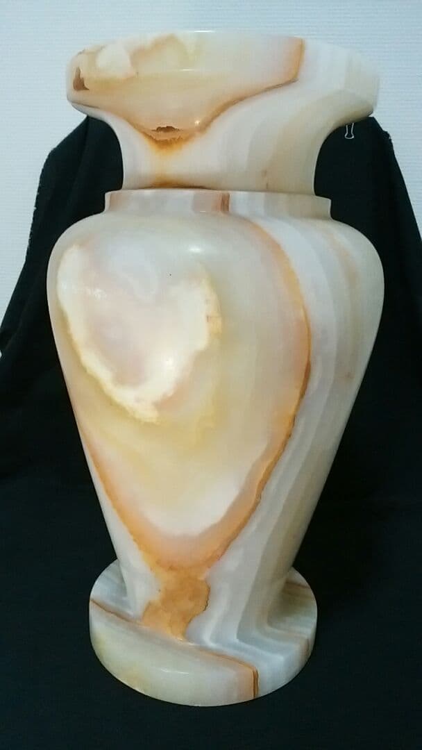 瑪瑙　メノウ　天然石　壺　花瓶　パワーストーン　1点物