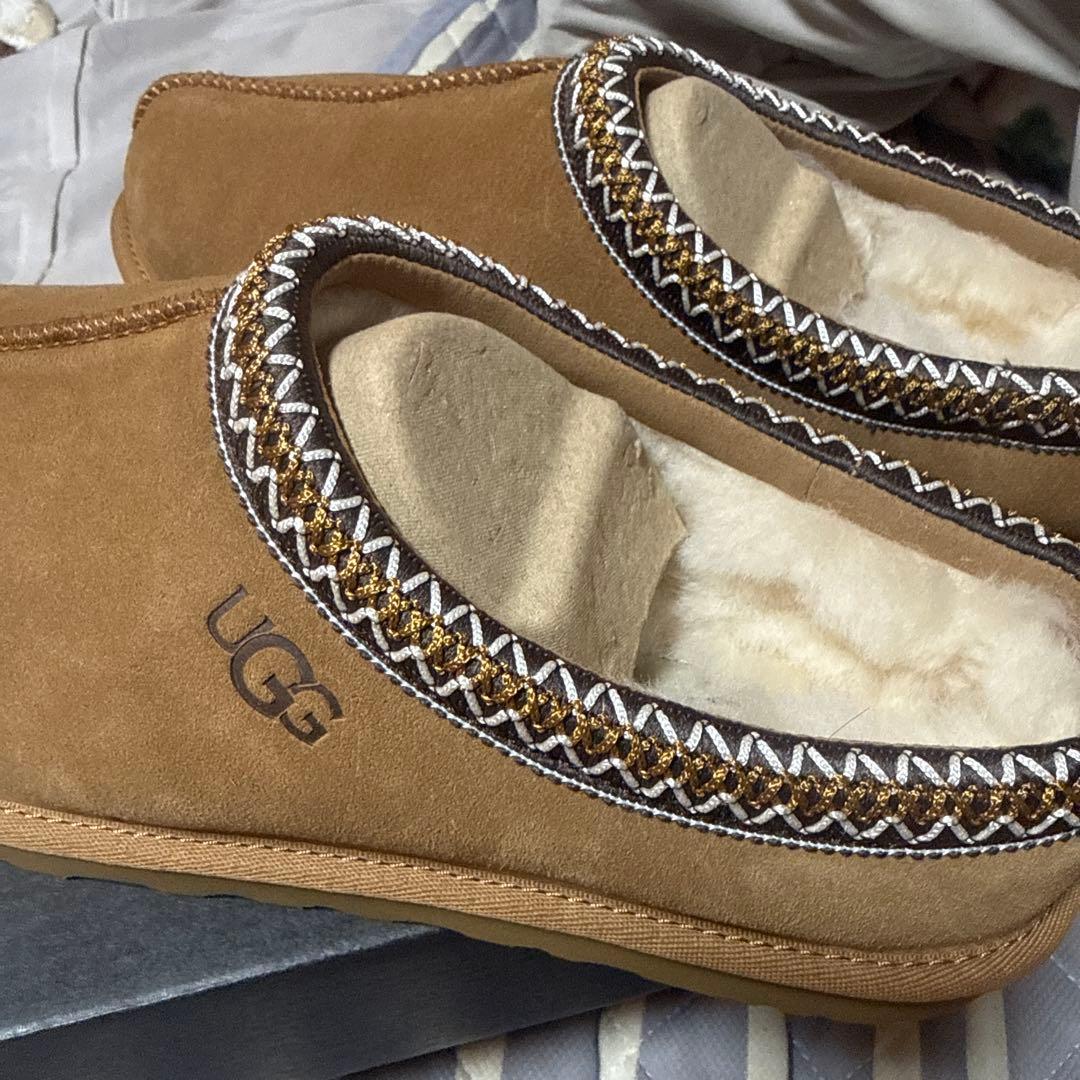 yu UGG ブラウン スリッポンムートンブーツ