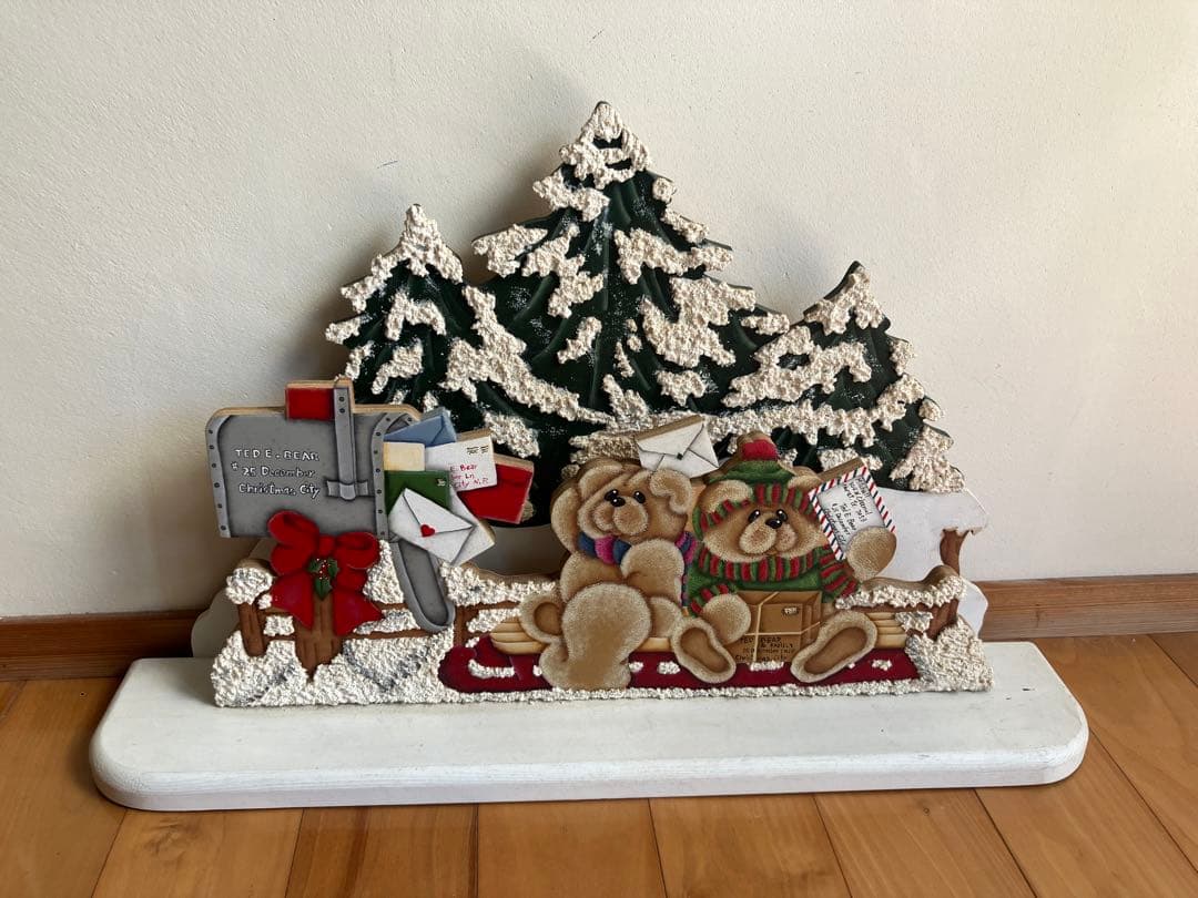 クリスマスリース&トールペイント飾り等5点