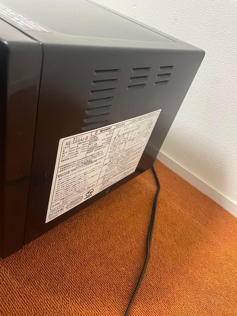 SHARP オーブンレンジ 2018年製 電子レンジ RE-S55AJ-B