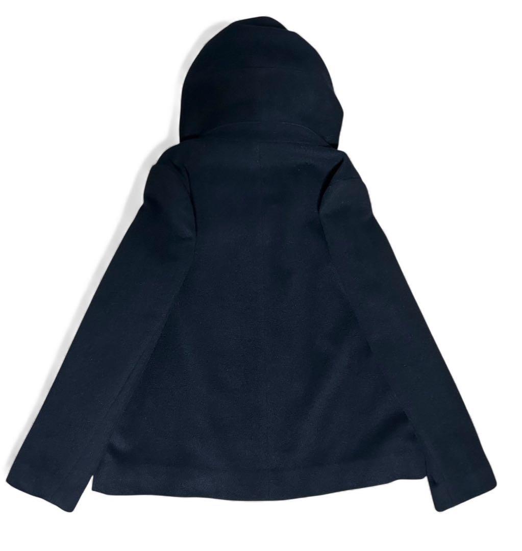 美品　アナイ　アンゴラ混　ボリュームショールカラー　シャルムショートコート　黒