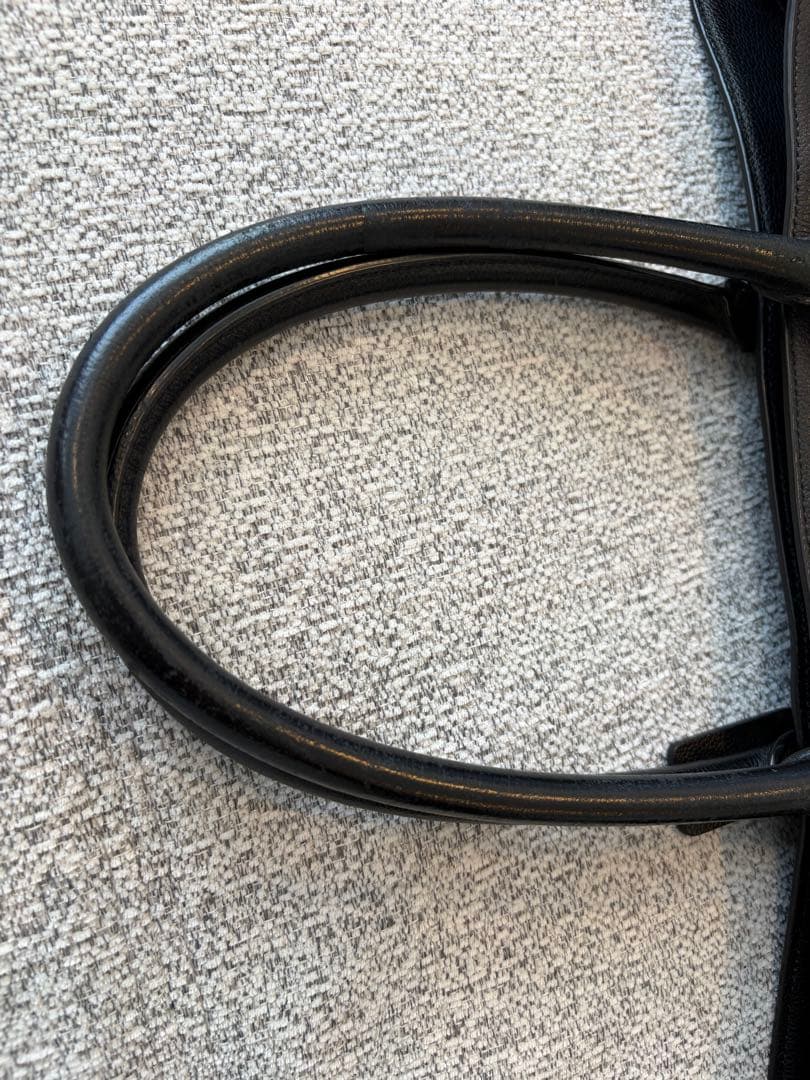 COACH コーチ ブラック レザートートバッグ F68944 新品ストラップ付