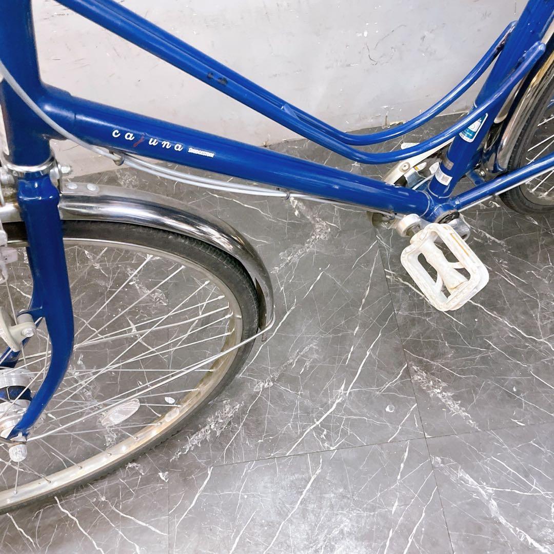 【970】《限定価格》一般車 シティー車 ブリヂストン cajuna ブルー