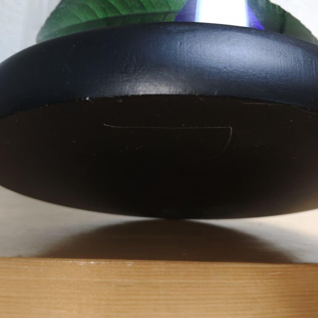 プリザーブドフラワー　ガラスドーム　 ローズメリア 3輪　ブルー　青