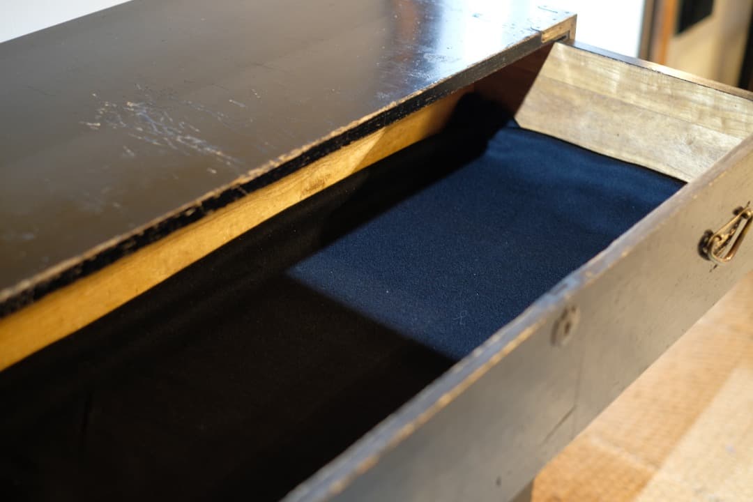 11/8迄出品 桐材漆塗時代箪笥（京都） ② 京箪笥 アンティーク