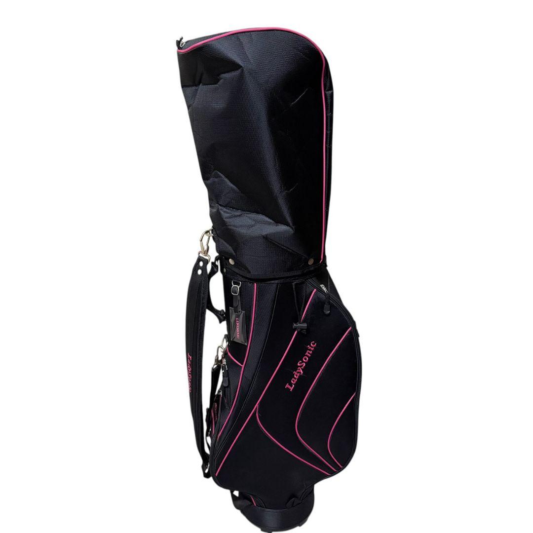 【美品】 LADY SONICレディース ゴルフクラブセット キャディバッグ付