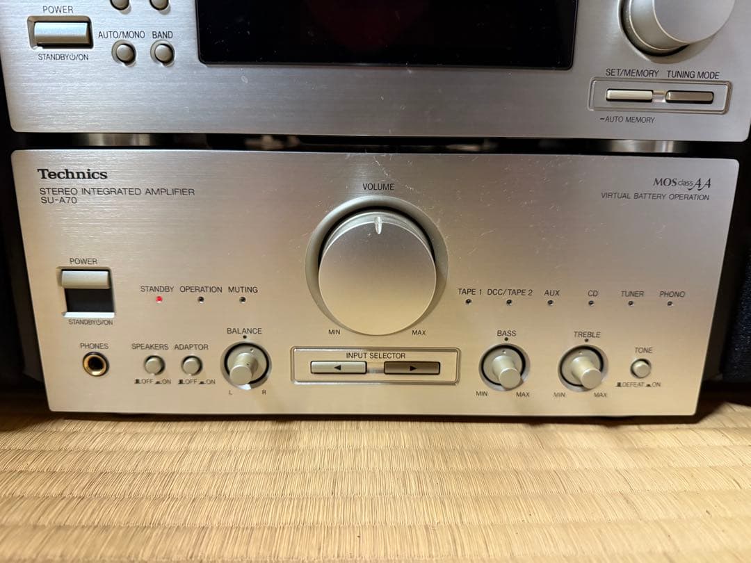 【O-2116】Technics ミニコンポ SU-A70 SB-M300