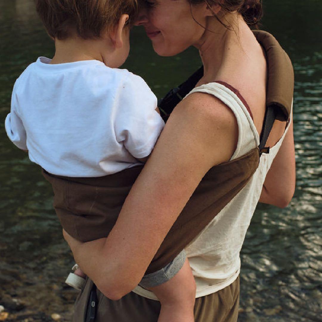 WILDRIDE スリング　coffee コーヒー　抱っこ紐　ピップシート