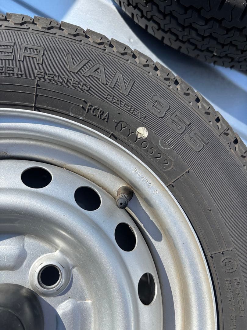 ヨコハマタイヤ　スーパーバン335 145/80/R12 2本セット　バリ山