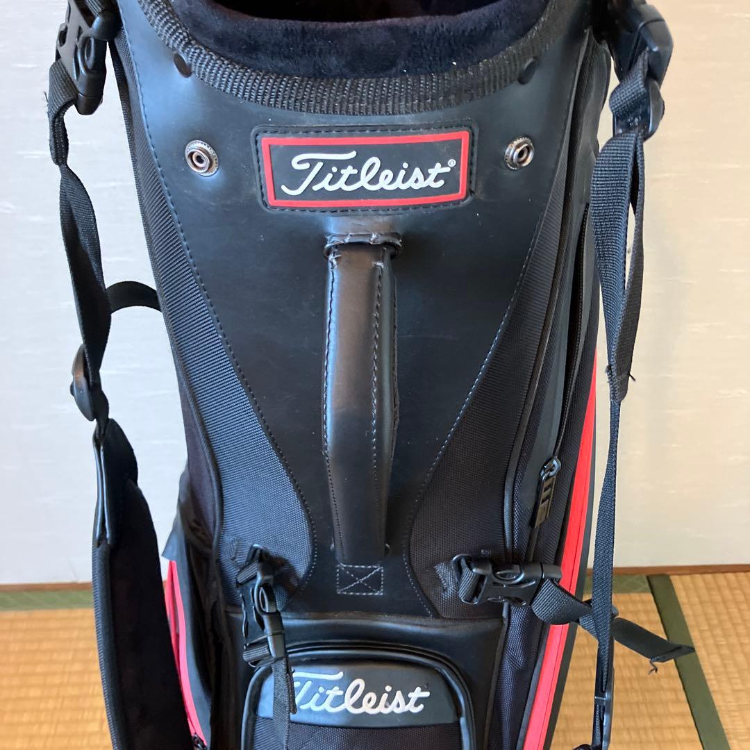 Titleist キャディバッグ ブラック/レッド