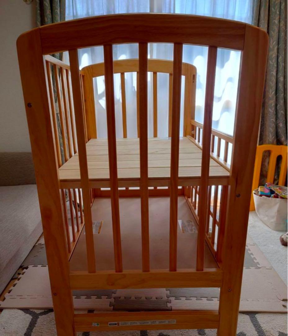 【あんずさん専用】　KATOJI 木製ミニベビーベッド 高さ調整可能