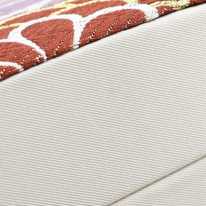 草履バッグセット　乱菊や草花柄　くすみ系　24cm 01671