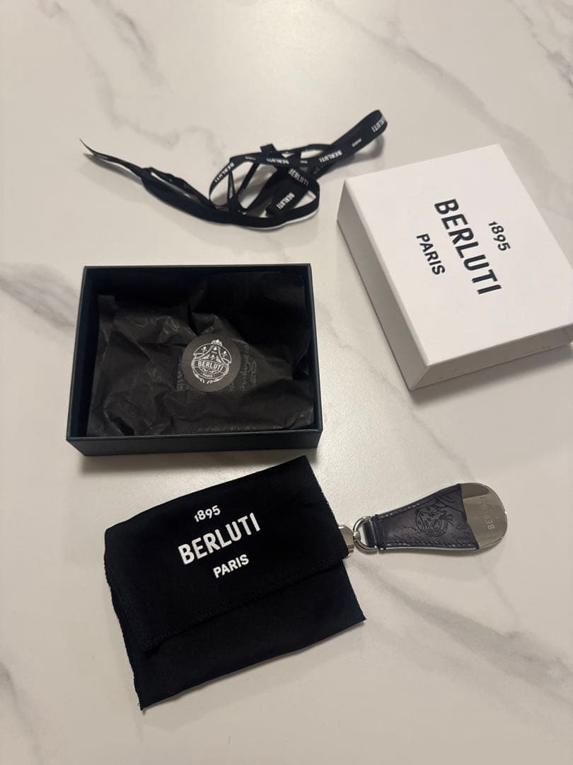 専用　ベルルッティフルスクリットレザー　シューホーン　キーホルダー