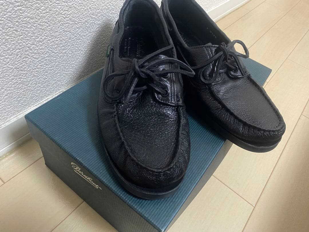 Paraboot バース barth 黒 モカシン　試着のみ　サイズ7