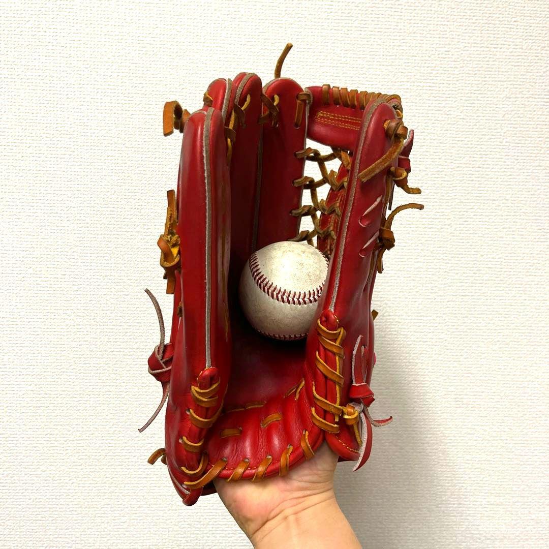 672 和牛JB 型抜群 即戦力 美品 硬式 外野手用グローブ