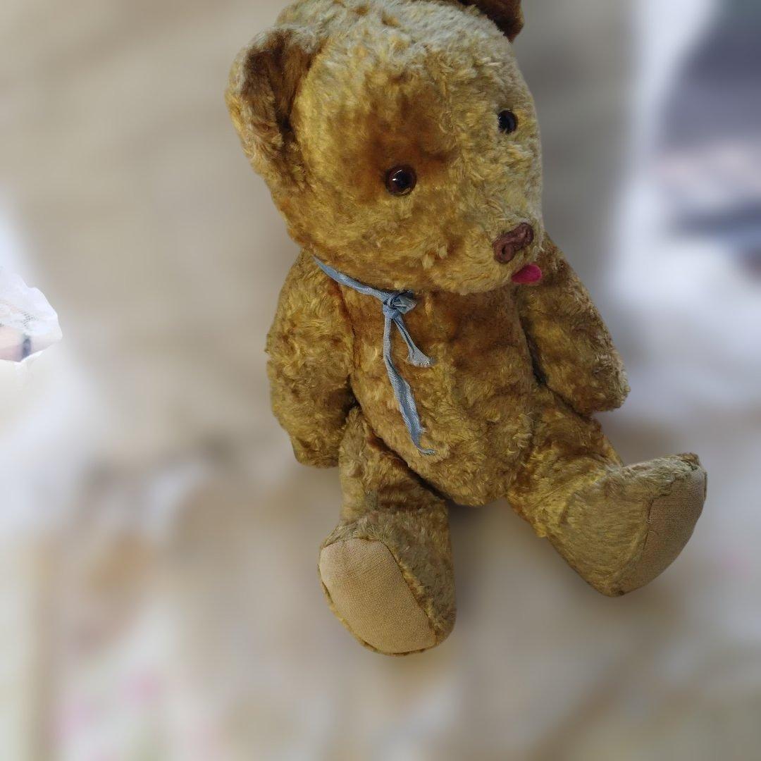 フランスアンティーク　 はちみつ色のテディベア