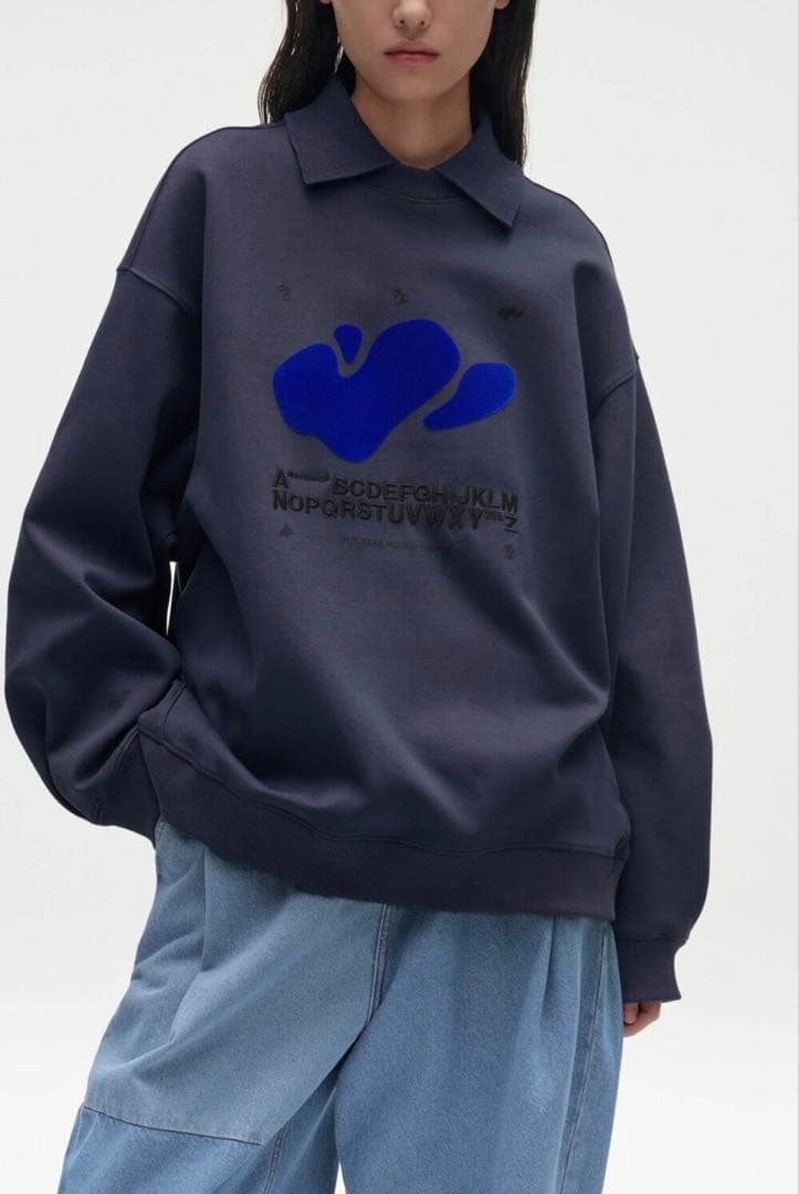 ZARA ADERERROR コラボ トレーナー ネイビー