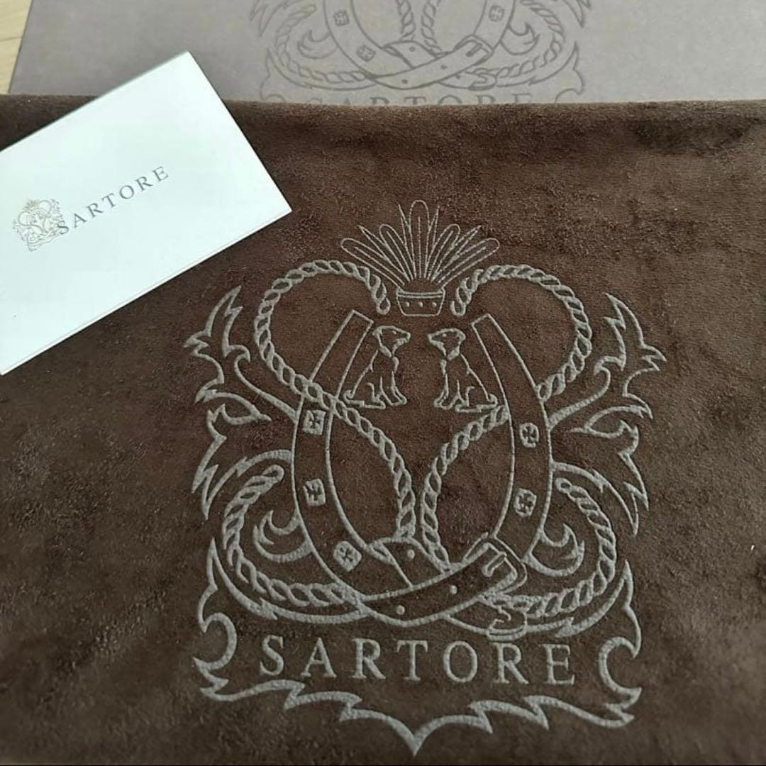 SARTORE ベルテッドダークブラウン ロングブーツ サイズ37 ほぼ未使用品