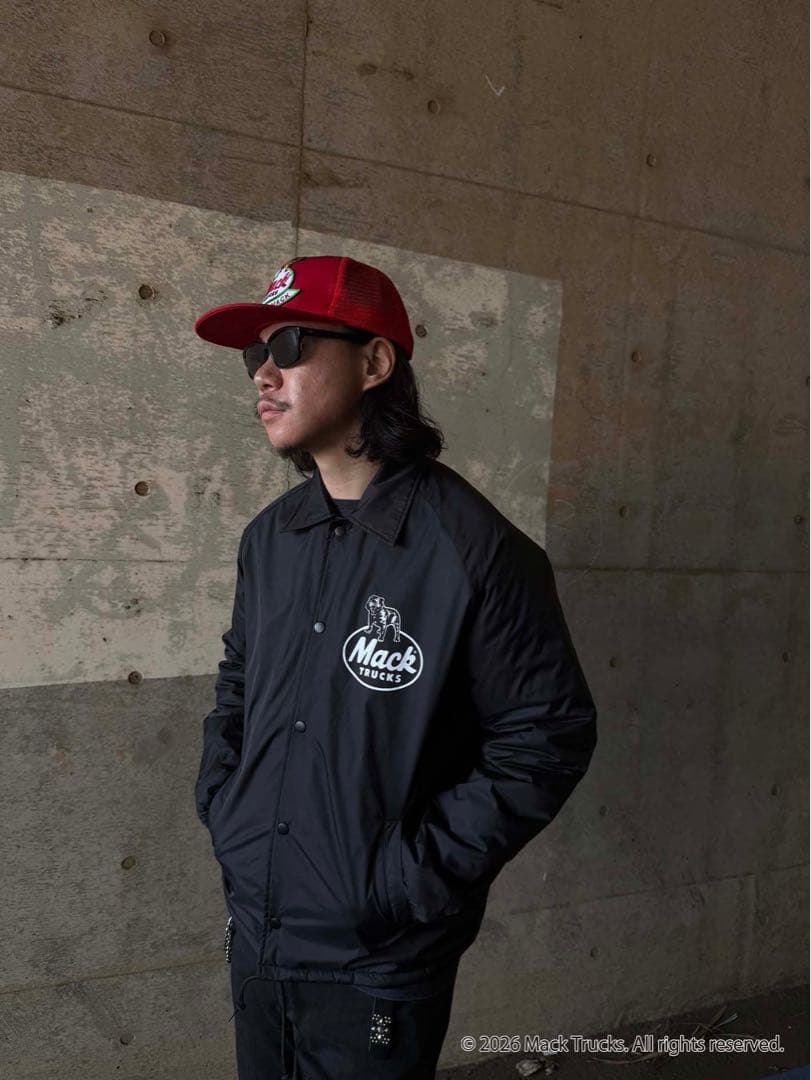 Fj Mack Trucks コラボ　ブラックコーチジャケット