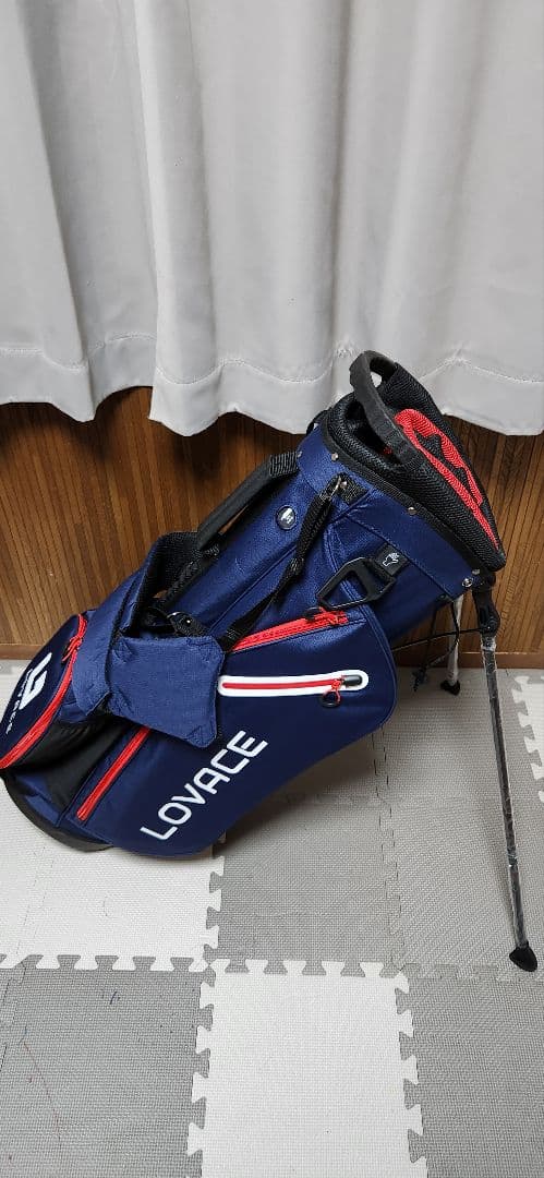 【新品未使用】14分割 LOVACE ネイビー キャディバッグ