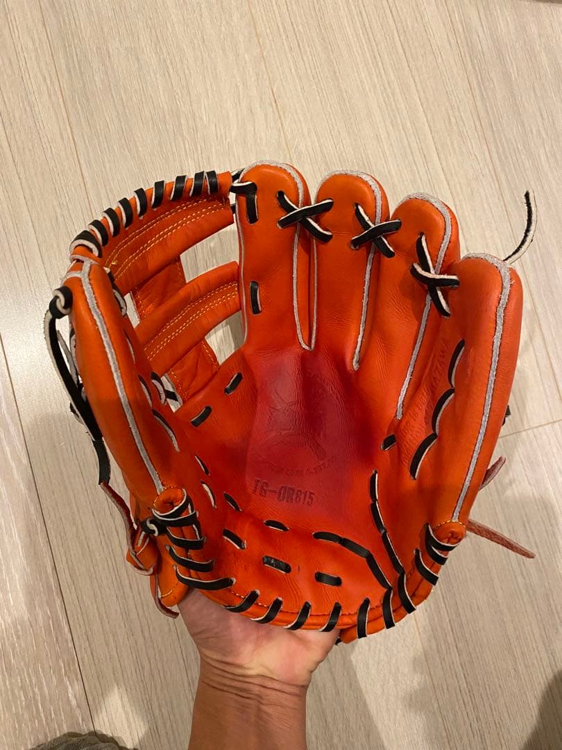 玉澤（タマザワ）　ヒーローズ　軟式　内野手用　 Dオレンジ 　TG-OR815